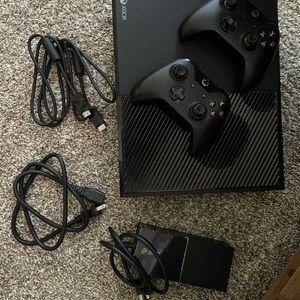Xbox 1 + 2 wireless controllers + All cords needed console. 1TB of storage.
